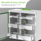 Lockable Medicine Cabinet Organiser Bathroom Storage Box