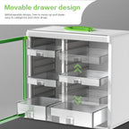 Lockable Medicine Cabinet Organiser Bathroom Storage Box