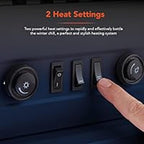 Log Effect Stove Fire with Realistic LED Flame