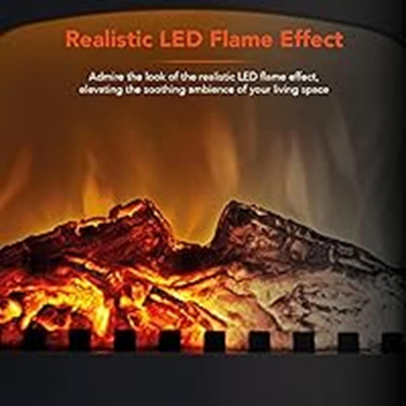 Wingham Log Effect Stove Fire with Realistic LED