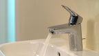 Logis Bathroom Tap with Push-Open Waste Set Sink