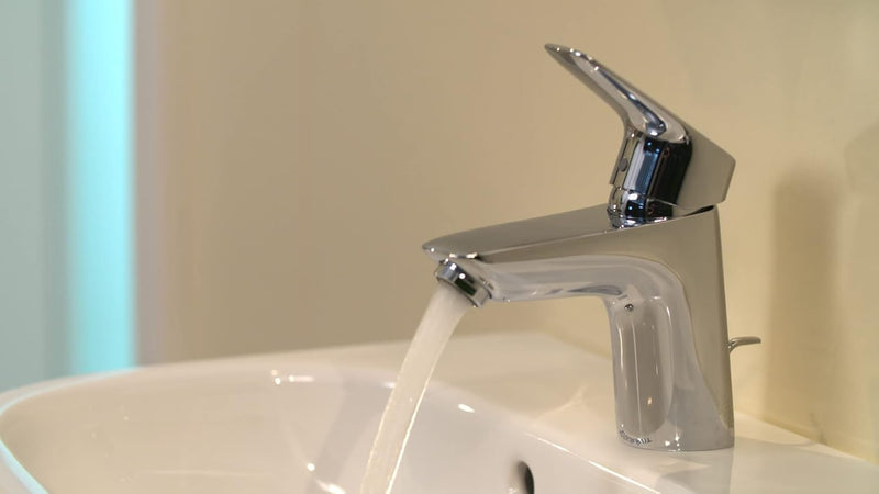 Logis Bathroom Tap with Push-Open Waste Set Sink