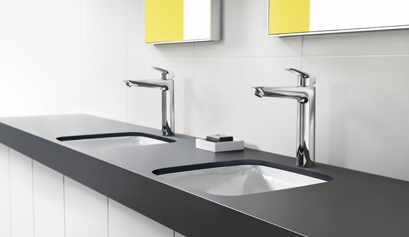 Logis Bathroom Tap with Push-Open Waste Set Sink