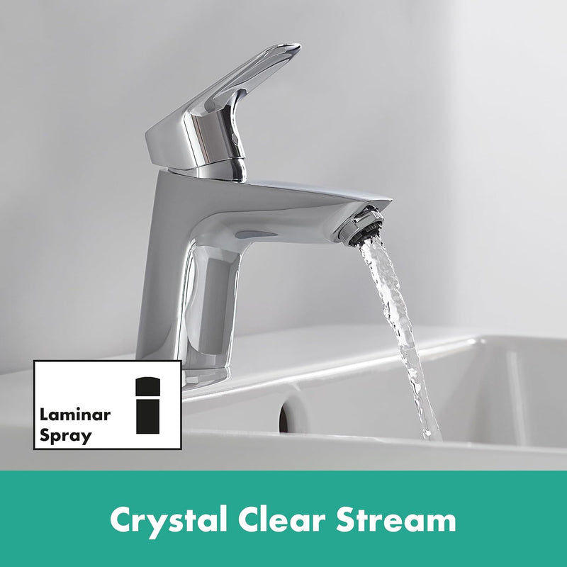 Logis Bathroom Tap with Push-Open Waste Set Sink