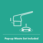 Logis Bathroom Tap with Push-Open Waste Set Sink