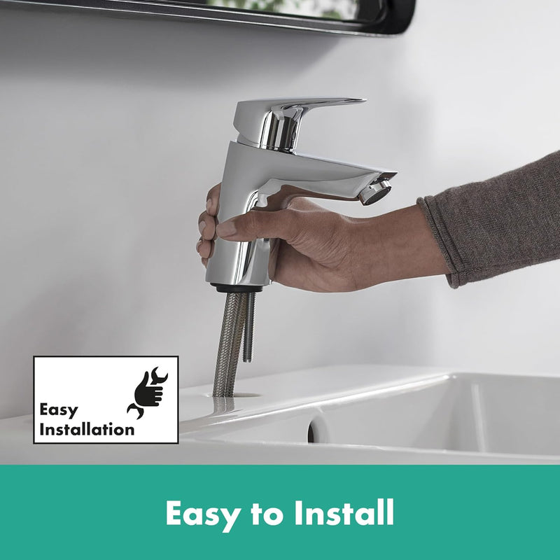 Logis Bathroom Tap with Push-Open Waste Set Sink