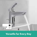 Logis Bathroom Tap with Push-Open Waste Set Sink