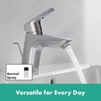 Logis Bathroom Tap with Push-Open Waste Set Sink