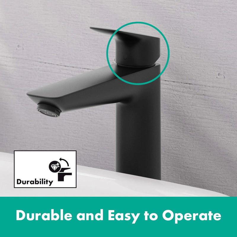 Logis Bathroom Tap with Push-Open Waste Set Sink
