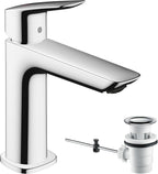 Logis Fine Bathroom Tap with Push-Open Waste Set