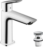Logis Fine Bathroom Tap with Push-Open Waste Set