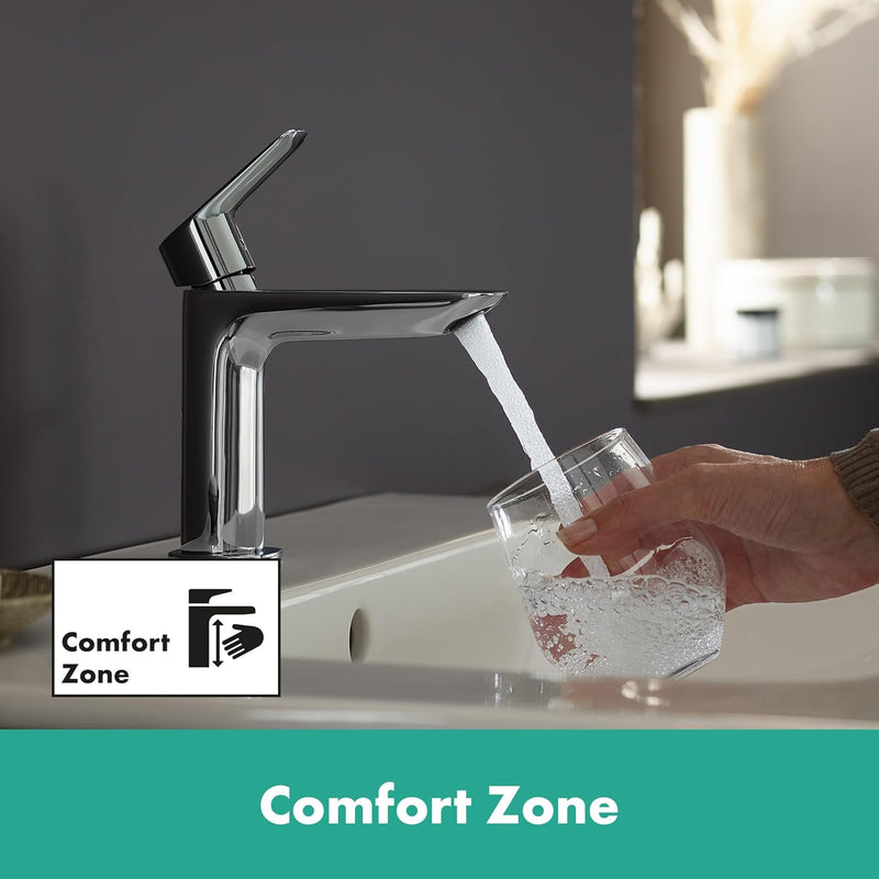 Logis Fine Bathroom Tap with Push-Open Waste Set