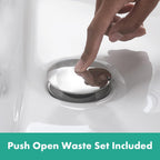 Logis Fine Bathroom Tap with Push-Open Waste Set