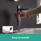 Logis Fine Bathroom Tap with Push-Open Waste Set