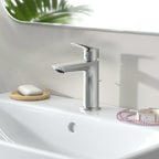 Logis Fine Bathroom Tap with Push-Open Waste Set