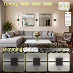 Lohas-LED Battery Operated Wall Sconces Sconce 10000mah (Set of 2)