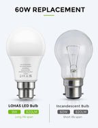Lohas-LED Bayonet Light Bulb 9W B22 LED Bulbs (6 Pack)