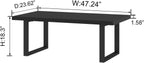 Long Oak Coffee Table Rustic Wooden Farmhouse