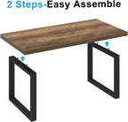 Long Oak Coffee Table Rustic Wooden Farmhouse