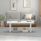 Long Oak Coffee Table Rustic Wooden Farmhouse