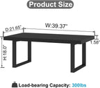 Long Rustic Coffee Table Wooden Farmhouse Centre