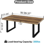 Long Rustic Coffee Table Wooden Farmhouse Centre