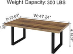 Long Rustic Coffee Table Wooden Farmhouse Centre