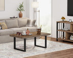 Long Rustic Coffee Table Wooden Farmhouse Centre