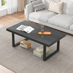 Long Rustic Coffee Table Wooden Farmhouse Centre