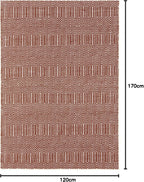 Lord of Rugs Geometric Ethnic Handmade Flatweave Cotton