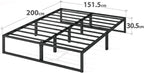Lorelai 31CM Metal Platform Bed Frame Steel