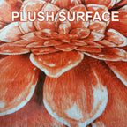 Lotus Shape Rug Plush Soft Flower Carpet Statement