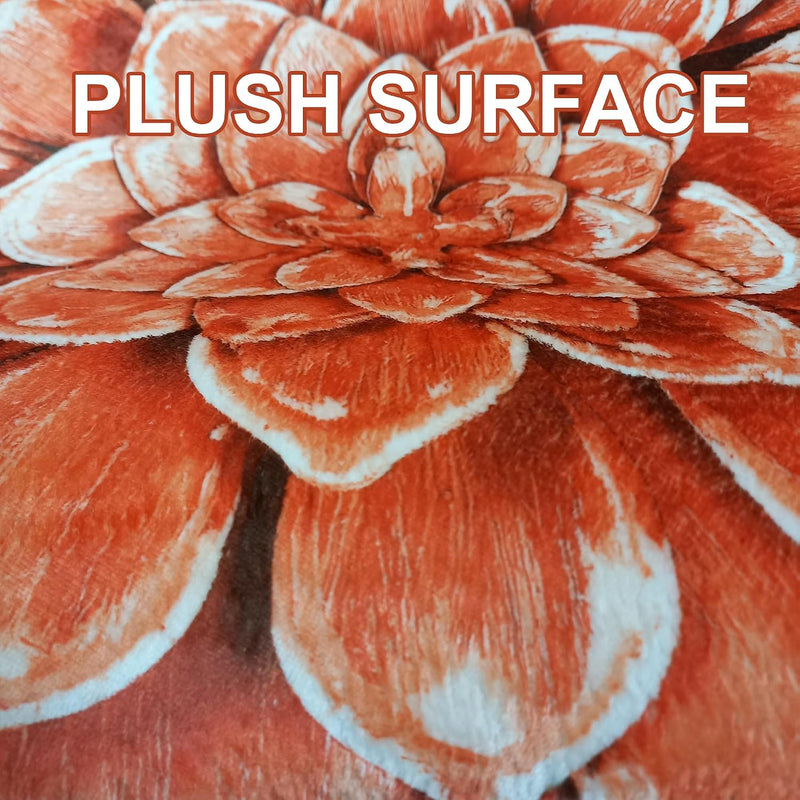 Lotus Shape Rug Plush Soft Flower Carpet Statement