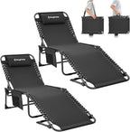 Lounger with 5-Position Adjustable Backrest 180KG