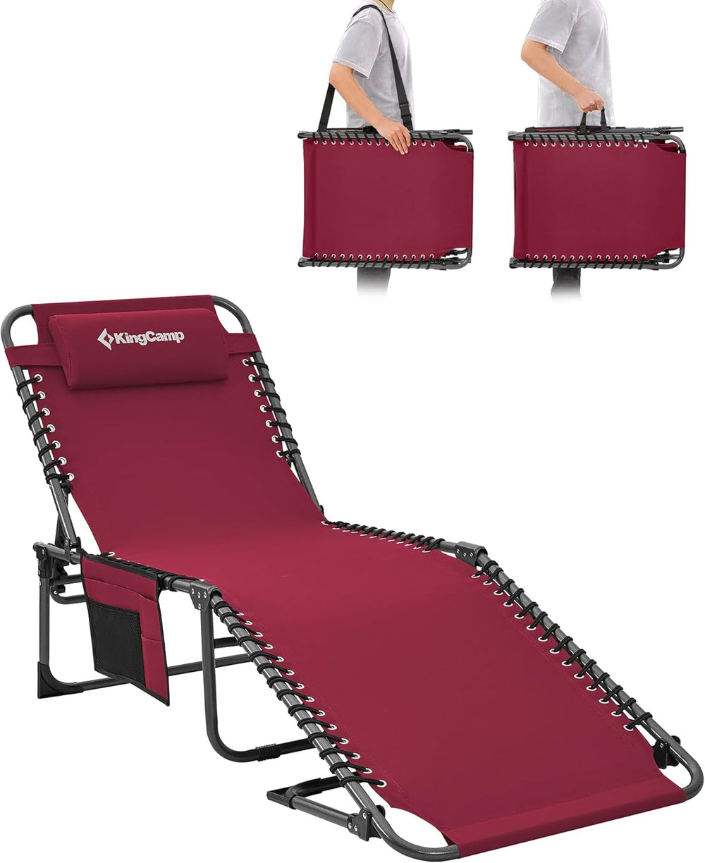 Lounger with 5-Position Adjustable Backrest 180KG