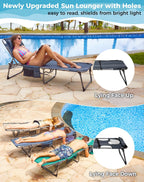 Lounger with 5-Position Adjustable Backrest 180KG