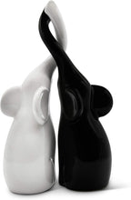 Loving Pair of Elephants in and Modern Ceramic