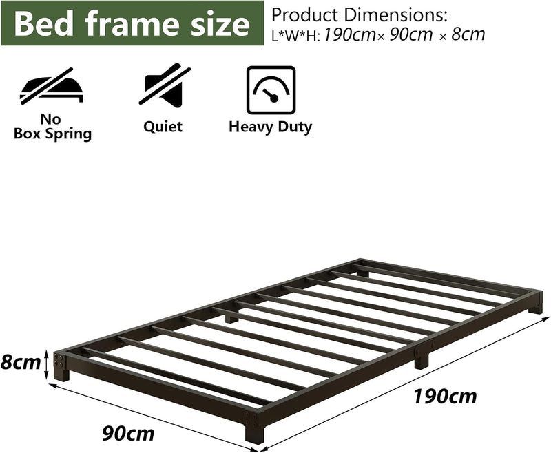 8CM Low Floor Bed Frame