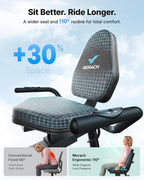 Low-Impact Recumbent Exercise Bike with 8-Level Magnetic