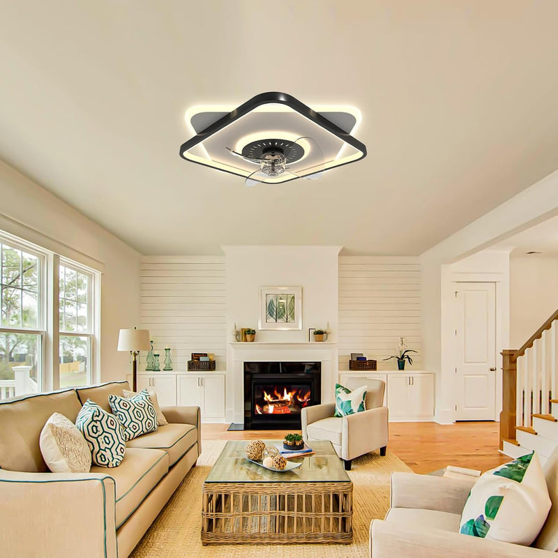 Low Profile Ceiling Fans with Lights and Remote