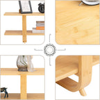 Low TV Table Bench 140CM Small Cabinet 2-Tier