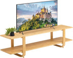 Low TV Table Bench 140CM Small Cabinet 2-Tier