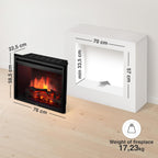 Luca Pro 23 Electric Fire Insert with Heater