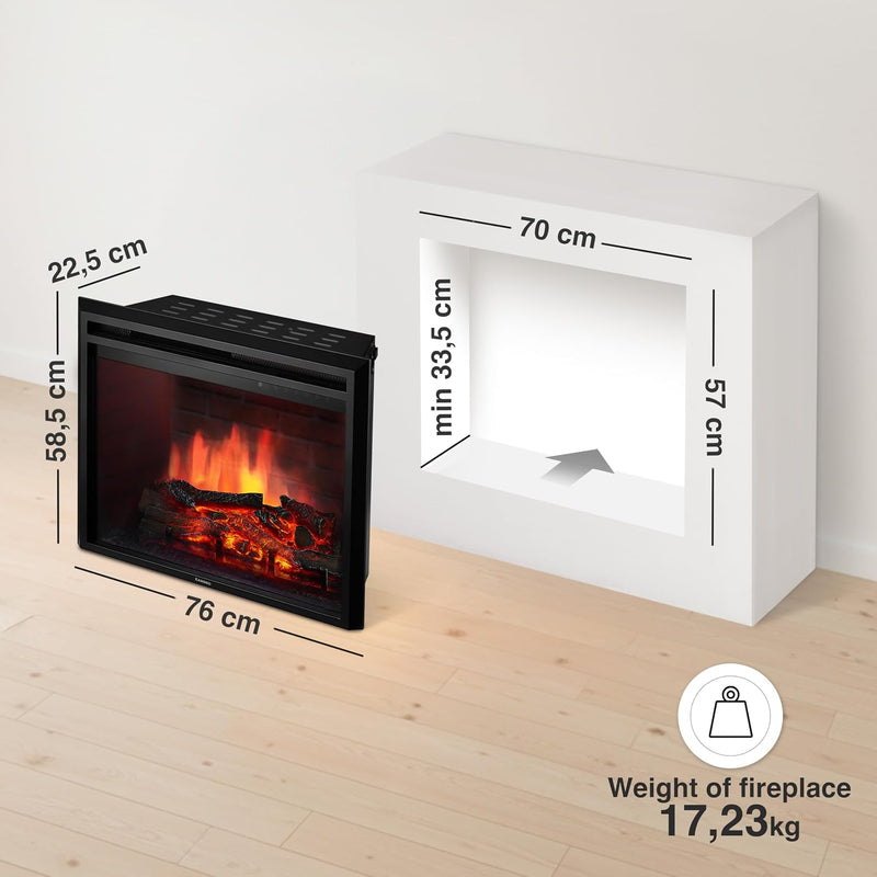 Luca Pro 23 Electric Fire Insert with Heater