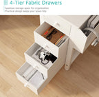 Lufeiya L Shaped Computer Desk with Drawers Storage