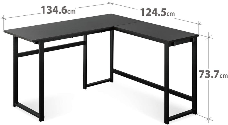 Luke 135CM Metal Corner Desk L-Shaped Computer