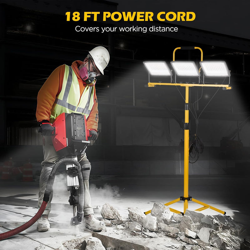 Lumen LED Work Lights with Stand 3 Adjustable