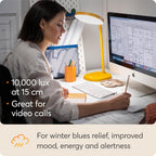 Lumie Task Highly Adjustable Bright Light Therapy LED