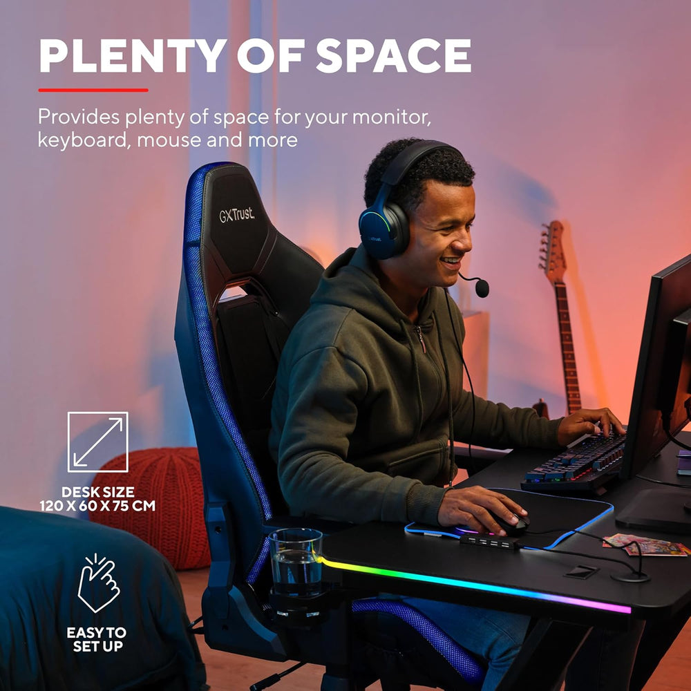 Luminus Pro Gaming Desk 120x60 LED RGB Computer