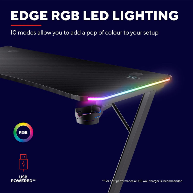 Luminus Pro Gaming Desk 120x60 LED RGB Computer